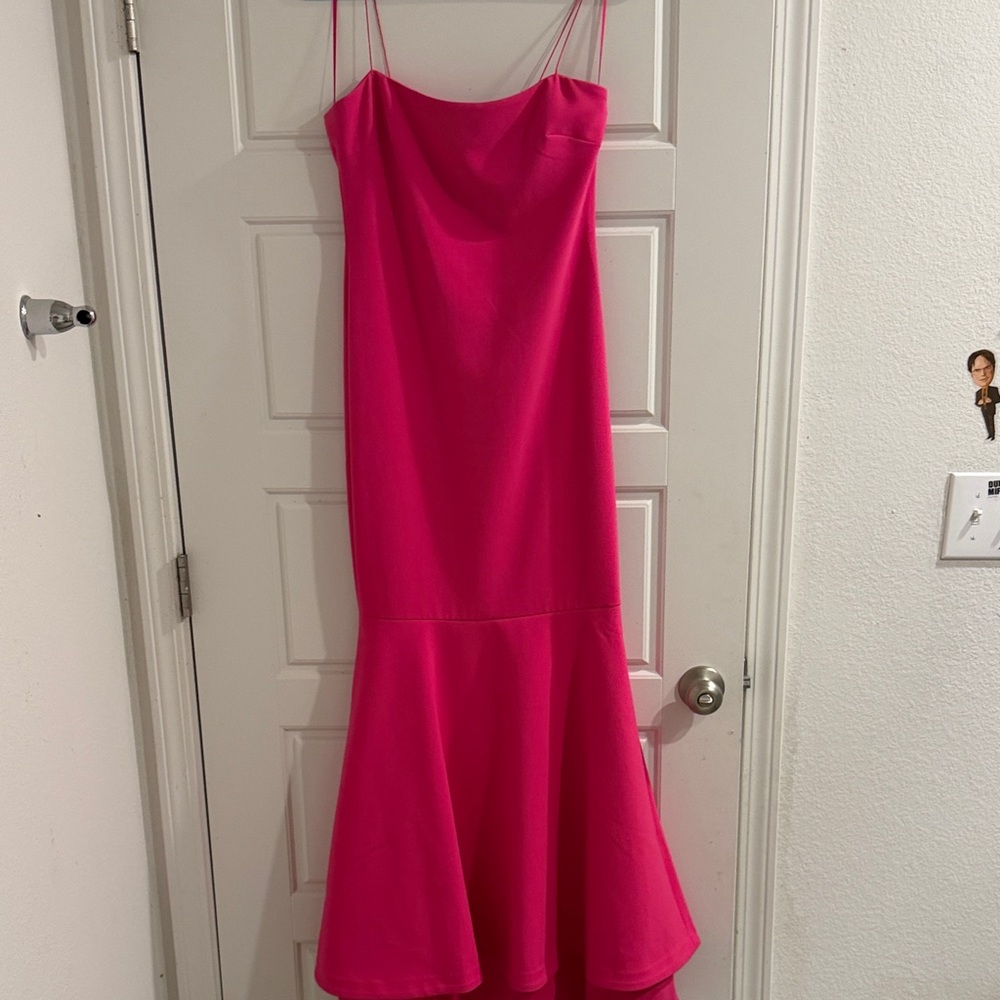 Likely Strapless Hot Pink Dress